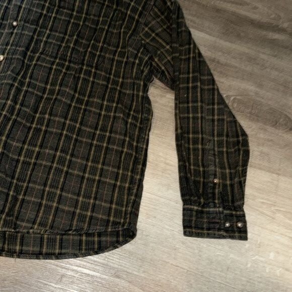 Shaver Lake Casual Plaid Button-Up Shirt XXL Cotton/Nylon Made In India - Picture 4 of 7